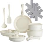 tectake Pannenset Genua 16-delig, geschikt voor inductie - w, Tuin en Terras, Verzenden, Nieuw