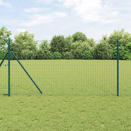 vidaXL Euro Fencing met 7 palen 1,2 x 10 m in gegalvaniseerd, Tuin en Terras, Tuinhekken en Hekwerk, Nieuw, Verzenden