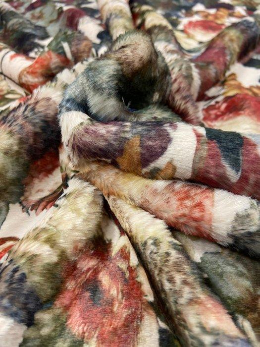 Prachtige en zeer zachte bloemenbontjas - Textiel - 250 cm -, Antiek en Kunst, Antiek | Tapijten, Tafelkleden en Textiel