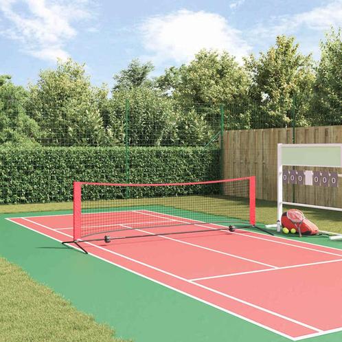 vidaXL Zwart en rood Polyester, Sport en Fitness, Tennis, Nieuw, Verzenden