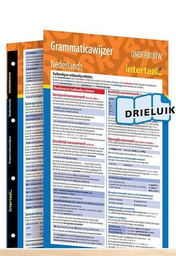 Grammaticawijzer Nederlands onderbouw uitklapkaart Intertaal, Verzenden, Intertaal