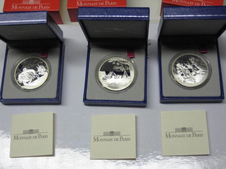 4,50 Euro Frankreich 3 x 1,50 Euro 2007 Asterix zilver Pp..., Postzegels en Munten, Munten | Europa | Euromunten, België, Verzenden