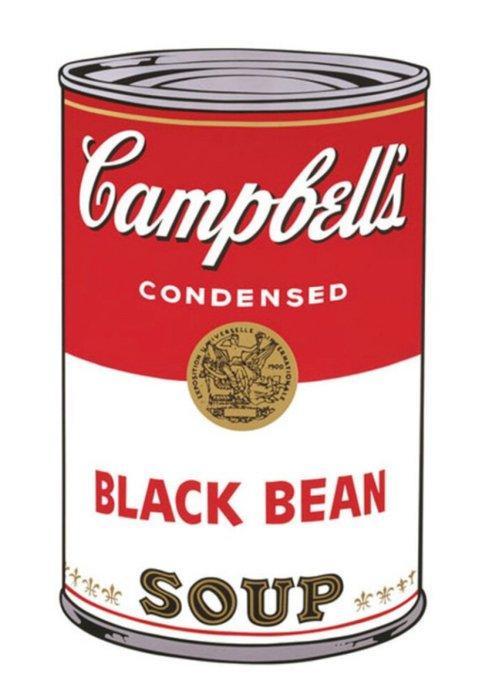 Andy Warhol - “Campbells Soup I, 1968 (black bean)”., Antiek en Kunst, Kunst | Designobjecten