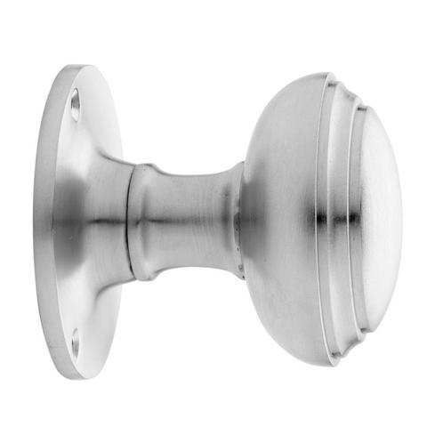 Deurknop 55mm - Rond draaibaar mat nikkel, Doe-het-zelf en Bouw, Hang- en Sluitwerk, Overige typen, Nieuw, Koper of Messing, Ophalen of Verzenden