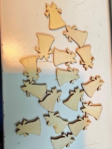 Houten Kerstklokjes 100 stuks, Hobby en Vrije tijd, Knutselen, Nieuw