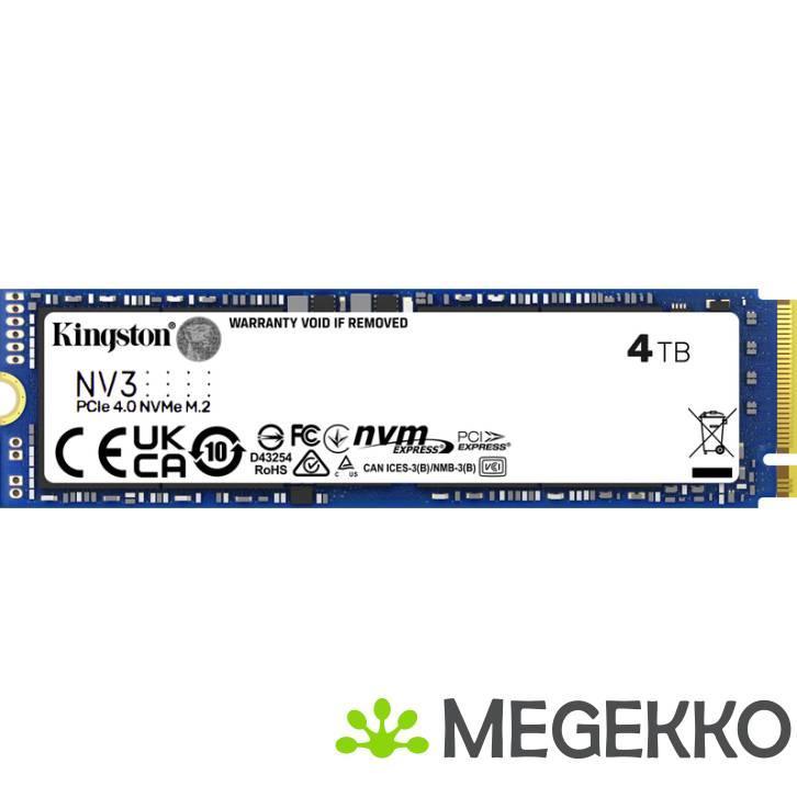 Kingston SSD NV3 4TB, Informatique & Logiciels, Disques durs, Envoi