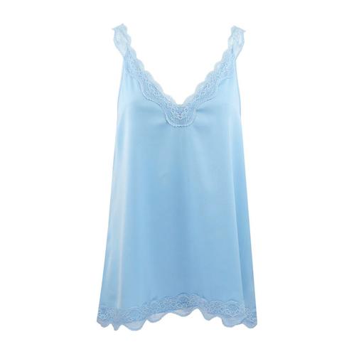 Marc Aurel • lichtblauwe kanten top • 36, Kleding | Dames, Blouses en Tunieken, Verzenden
