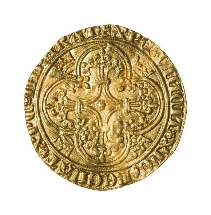 Frankrijk. Karel VI (1380-1422). Ecu dor à la couronne, Timbres & Monnaies, Monnaies | Europe | Monnaies euro