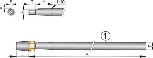 Bieden: Duplex propeller shaft L1180 mm x D30 mm, Watersport en Boten, Bootonderdelen, Ophalen of Verzenden