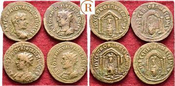 Lot 4 munten Nisbis Mesopotamien: