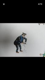 Tintin - 4 Papier peint - Lutèce - 1992, Nieuw