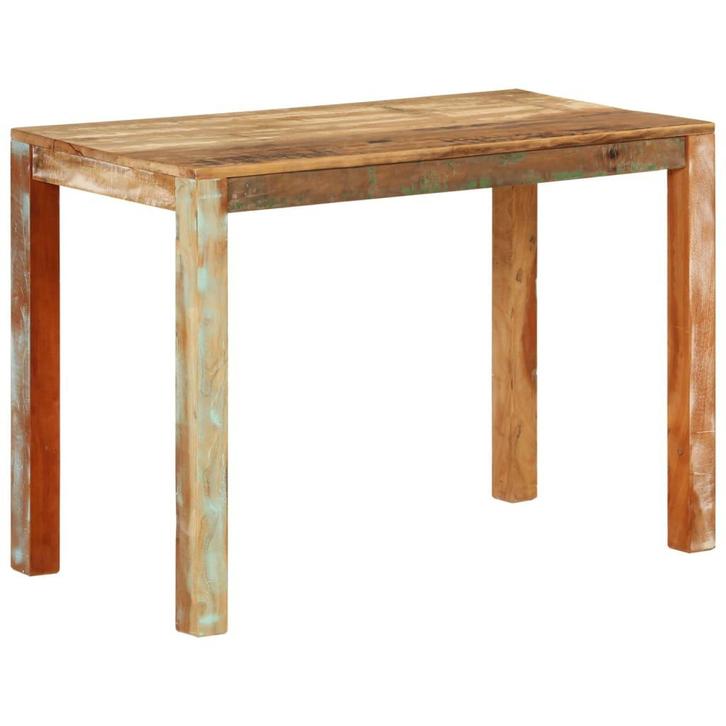 vidaXL Eettafel 110x55x76 cm gerecycled massief mangohout, Huis en Inrichting, Tafels | Eettafels, Nieuw, Verzenden