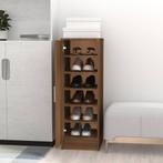 vidaXL Schoenenkast 32x35x92 cm bewerkt hout bruin, Verzenden, Nieuw