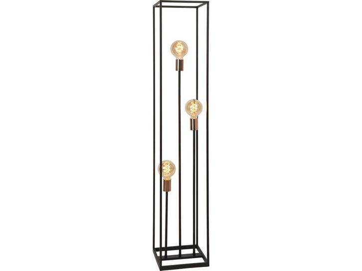 Lucide ARTHUR - Vloerlamp - 3xE27 - 140 cm - Zwart, Huis en Inrichting, Lampen | Vloerlampen, Zo goed als nieuw, Verzenden
