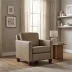 Leren fauteuil Smart - Granada Taupe (taupe/bruin) - Poten, Huis en Inrichting, Fauteuils, Nieuw, Ophalen of Verzenden, Bohemian, Eigentijds, Modern, Retro