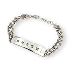 Zonder Minimumprijs - Armband Zilver - Diamanten, Nieuw