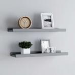 vidaXL Fotoplanken 2 st 40x9x3 cm MDF grijs, Verzenden, Nieuw