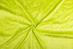 Velvet stof limoen stof - 10m rol - Polyester stof, Hobby & Loisirs créatifs, Tissus & Chiffons, Ophalen of Verzenden