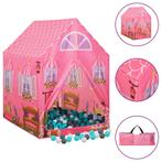 vidaXL Kinderspeeltent met 250 ballen 69x94x104 cm roze, Kinderen en Baby's, Verzenden, Nieuw