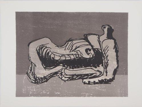 Henry Moore (1898-1986) - Hommage à la femme : Nu allongé, Antiek en Kunst, Antiek | Overige Antiek