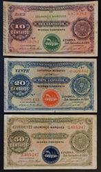 Mozambique. - 10, 20, 50 Centavos - 1914 - Pick 53, 54, 55, Postzegels en Munten