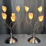 Tafellamp (2) - Opaline glas - Kelkjes, dimbaar, Antiek en Kunst