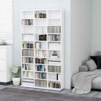 vidaXL Cd-kast 102x16x177,5 cm bewerkt hout wit, Verzenden, Nieuw