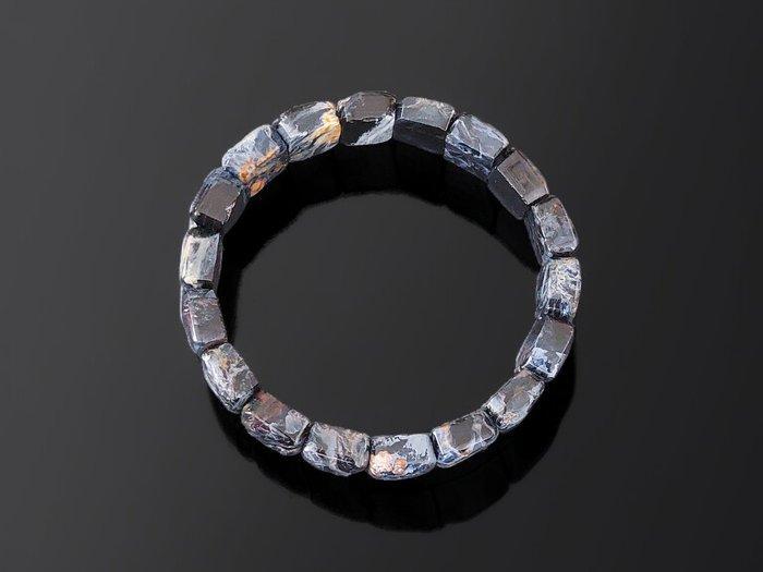 Armband van natuurlijke pietersiet - Blauw-goud, Verzamelen, Mineralen en Fossielen