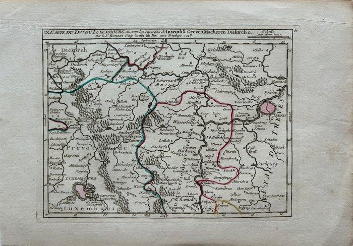 Luxemburg, Duitsland - Luxemburg, Trier, Diekirch; Gilles, Boeken, Atlassen en Landkaarten
