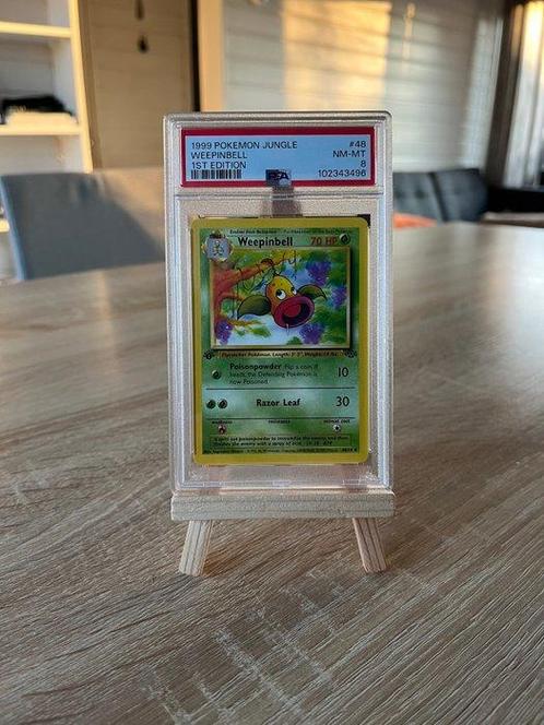 Pokémon Graded card - WEEPINBEL 1ST EDITION JUNGLE - PSA, Hobby en Vrije tijd, Verzamelkaartspellen | Pokémon