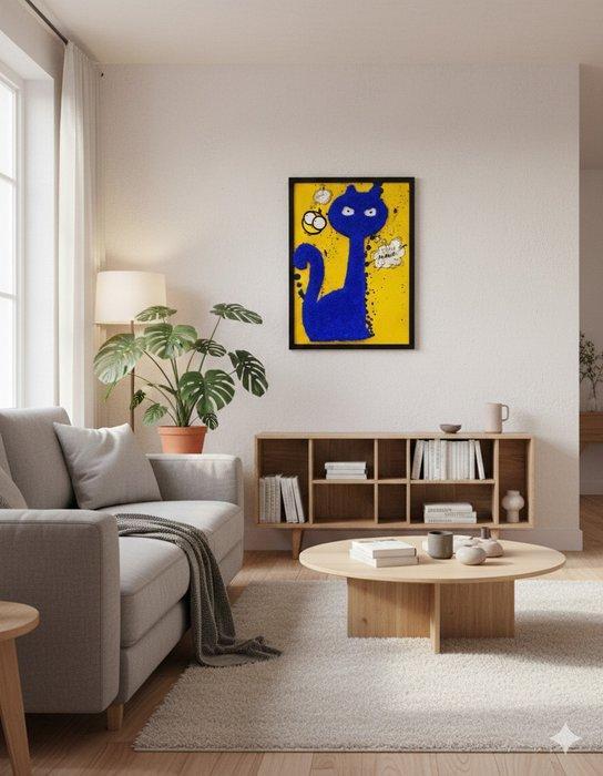 Patrycja Mroczkowska - The Shaggy Cat and the Mischievous, Antiek en Kunst, Kunst | Designobjecten