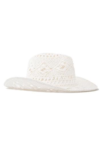 Cowboyhoed Raffia Wit Witte Gevlochten Stro Cowboy Western H, Kleding | Dames, Ophalen of Verzenden, Nieuw