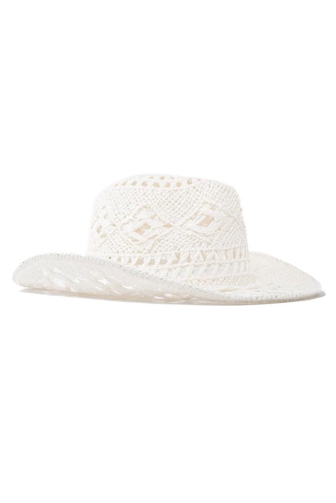Cowboyhoed Raffia Wit Witte Gevlochten Stro Cowboy Western H, Kleding | Dames, Carnavalskleding en Feestkleding, Nieuw, Ophalen of Verzenden