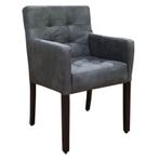 Stoel | DEX | Microvezel/Hout | Anthracite | Wengé Poten |, Verzenden