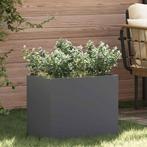 vidaXL Tuin Plantpot Antraciet 50 x 32 x 40 cm Koudgewalst, Verzenden, Nieuw