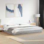 vidaXL Bedframe bewerkt hout grijs sonoma eikenkleurig, Huis en Inrichting, Slaapkamer | Bedden, Verzenden, Nieuw