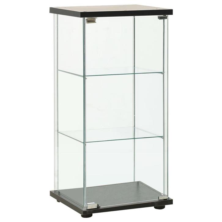 Vitrinekast | OP = OP | Zwart Glas, Huis en Inrichting, Kasten | Boekenkasten, 25 tot 50 cm, Met plank(en), Nieuw, Minder dan 100 cm