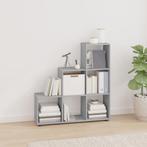 vidaXL Boekenkast trapvormig 107 cm bewerkt hout grijs, Verzenden, Nieuw