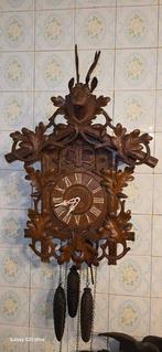 Koekoeksklok met kwartel - Hout, Messing - 1920-1930