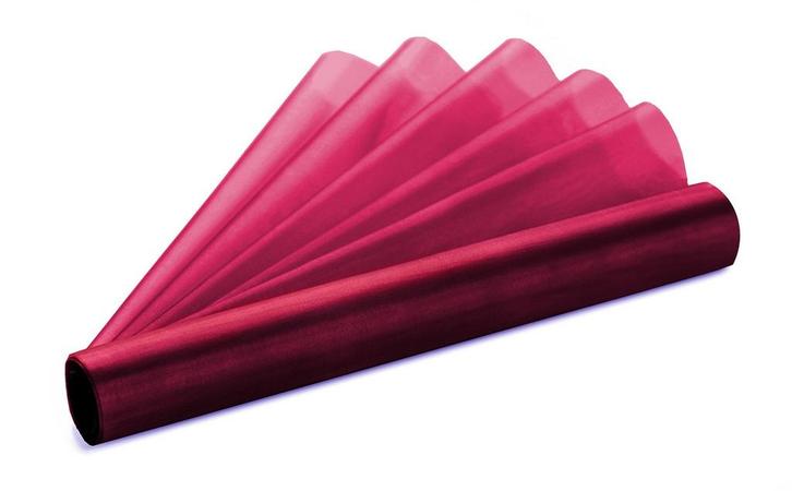 Bordeaux Rode Organza Stof 36cm 9m, Hobby en Vrije tijd, Feestartikelen, Nieuw, Verzenden