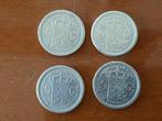 Pays-Bas. Wilhelmina. 1/2 Gulden 1910 - 1919 complete serie, Postzegels en Munten, Munten | Nederland
