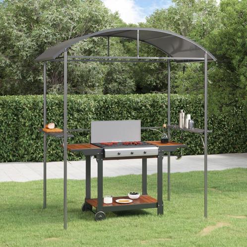 vidaXL Gazebo BBQ et Ã©tagÃ¨res latÃ©rales anthracite, Jardin & Terrasse, Tonnelles, Neuf, Envoi