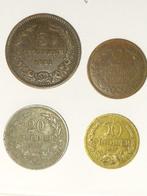 Bulgarije. Lot of 5 coins, incl. silver, various Stotinki