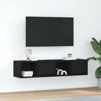 vidaXL Tv-kasten 60x31x25,5 cm spaanplaat zwart eikenkleurig, Verzenden, Nieuw