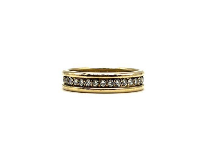 Ring - 18 karaat Geel goud - 0.68ct. tw. Diamant, Handtassen en Accessoires, Ringen