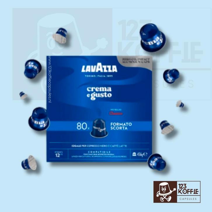 Lavazza Crema e Gusto Classico capsules 80 stuks  compatibel, Electroménager, Accessoires de machine à café, Envoi