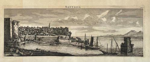 Turquie - Asie; Cornelis de Bruyn - Sattalia - (Antalya) -, Boeken, Atlassen en Landkaarten