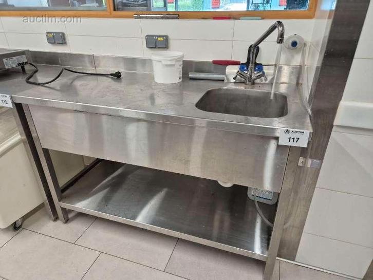 Inox spoeltafel NN, Huis en Inrichting, Keuken | Keukenbenodigdheden, Ophalen