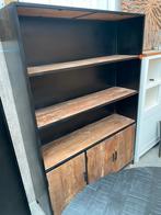 Sturdy boekenkast groot, mangohout + metaal (nieuw, outlet), Huis en Inrichting, Nieuw, Overige houtsoorten
