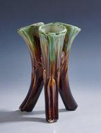 Faiencerie de Thulin - Vase - Vase Art Déco triple rare «, Antiquités & Art